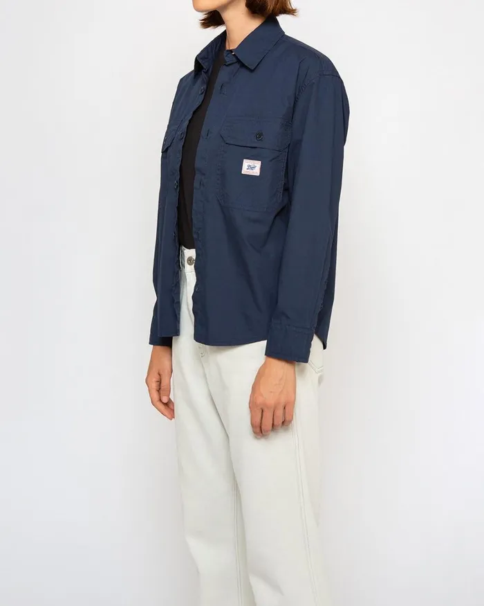 Women Joanie Shirt 8211 Navy Deus Ex Machina Shirts Women Joanie Shirt 8211 Navy Deus Ex Machina Shirts