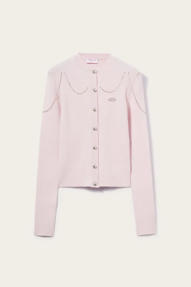 Women Knitwear PUCCI ChainEmbellished Cardigan