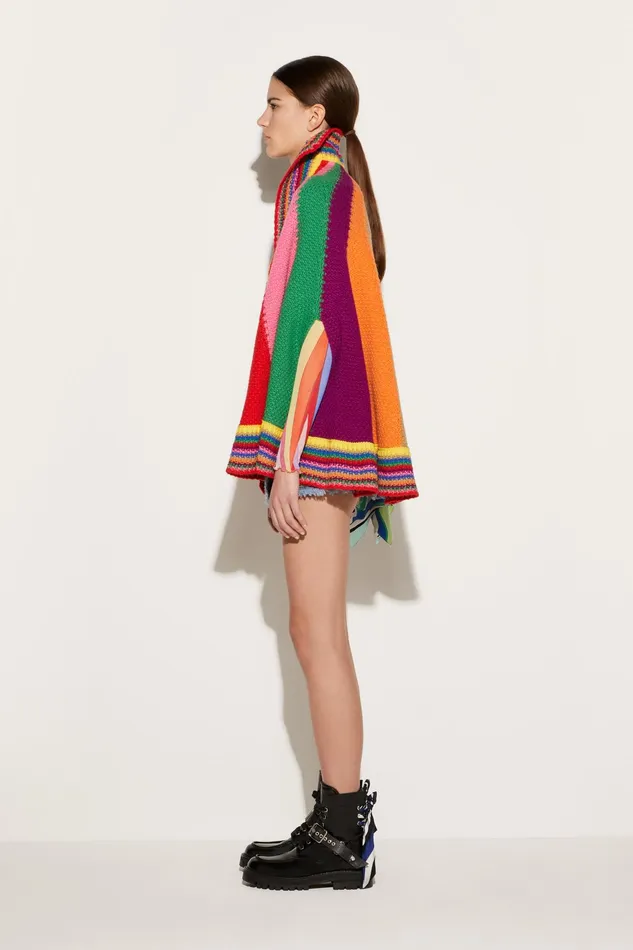 Women Knitwear PUCCI Colourblock Wool Cape