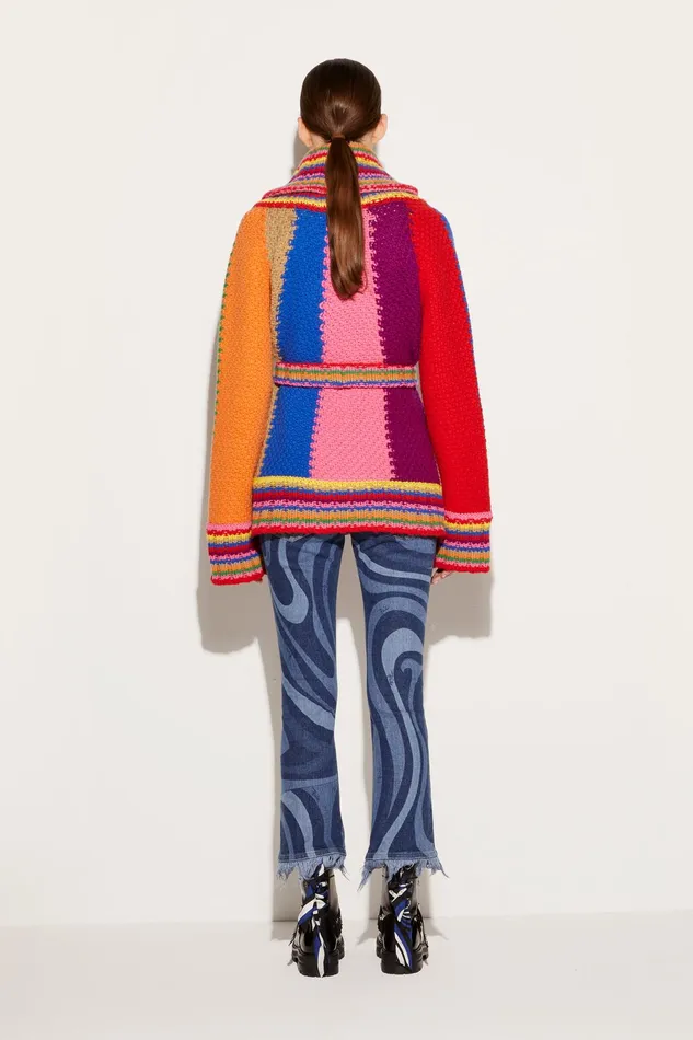 Women Knitwear PUCCI Colourblock Wool Cardigan