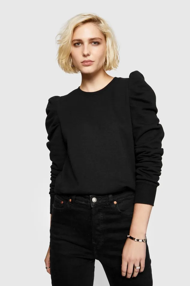 Women Knitwear Rebecca Minkoff Janine Sweatshirt Black
