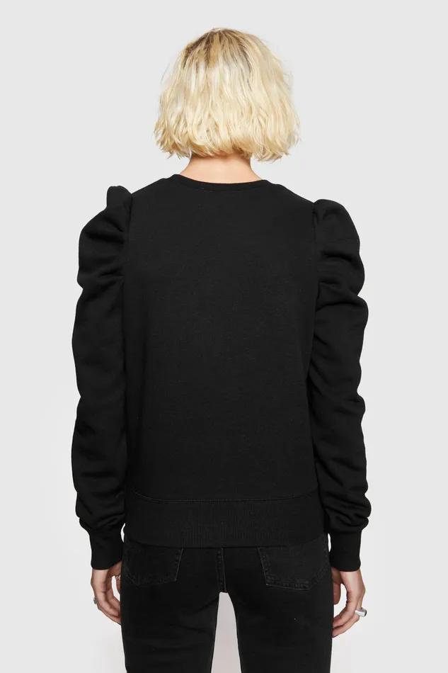 Women Knitwear Rebecca Minkoff Janine Sweatshirt Black Women Knitwear Rebecca Minkoff Janine Sweatshirt Black