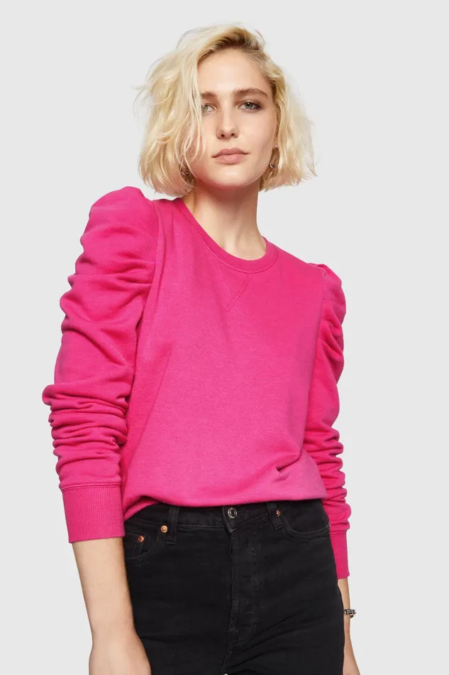 Women Knitwear Rebecca Minkoff Janine Sweatshirt Hot Pink Women Knitwear Rebecca Minkoff Janine Sweatshirt Hot Pink