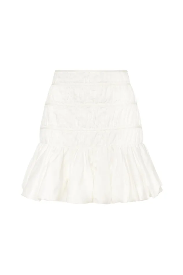 Women La Vie Bubble Mini Skirt Ivory Aje Skirts