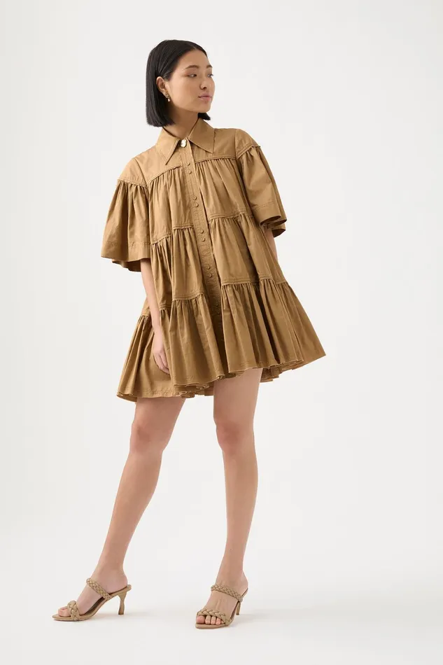 Women Lana Smock Mini Dress Willow Aje Dresses