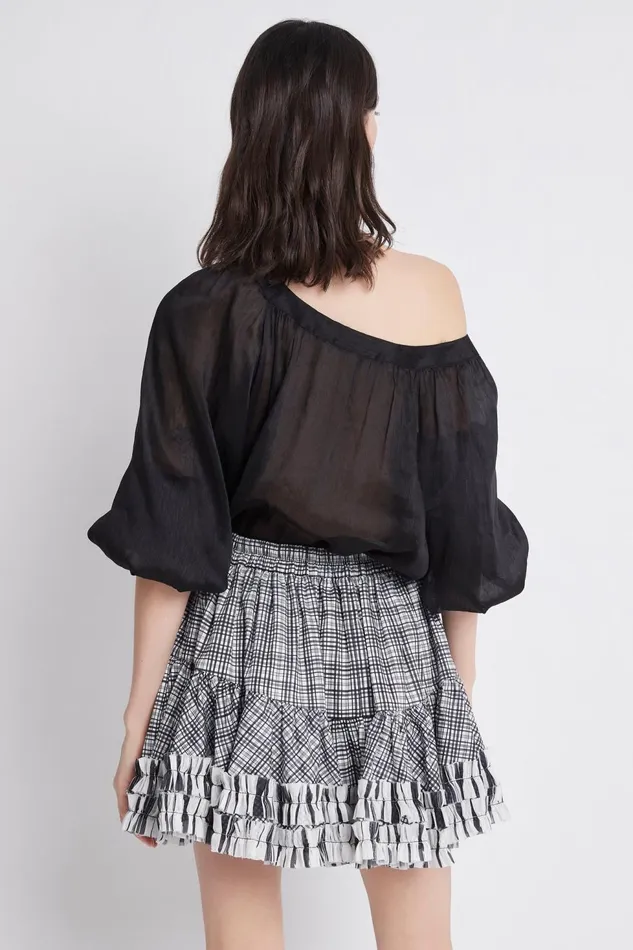 Women Le Corsaire Blouse Blackgold Aje Tops