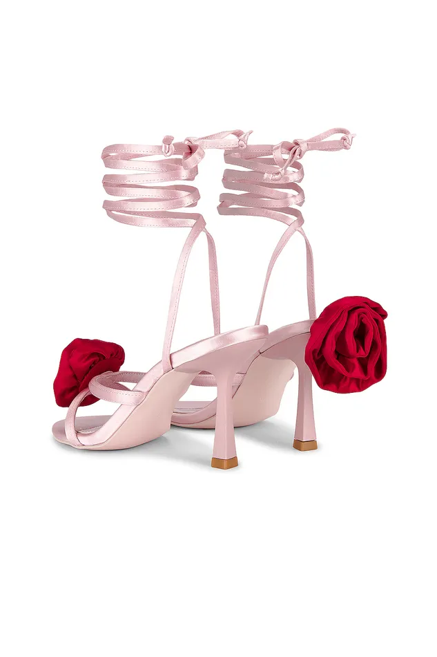 Women Lovers and Friends Flores Heel Pink and Red