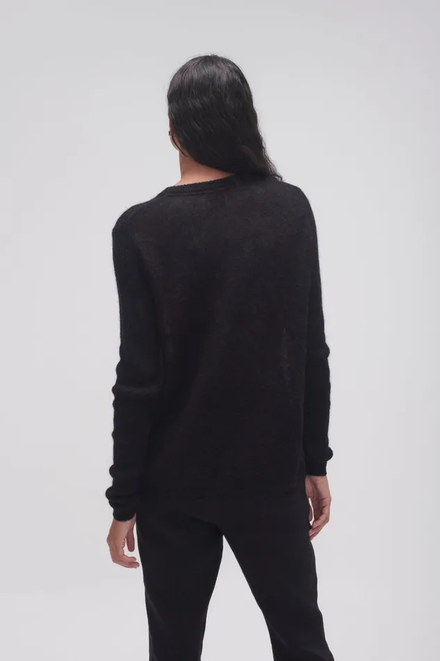 Women Margot Braided Logo Knit Jumper Black Aje Knitwear and Jumpers