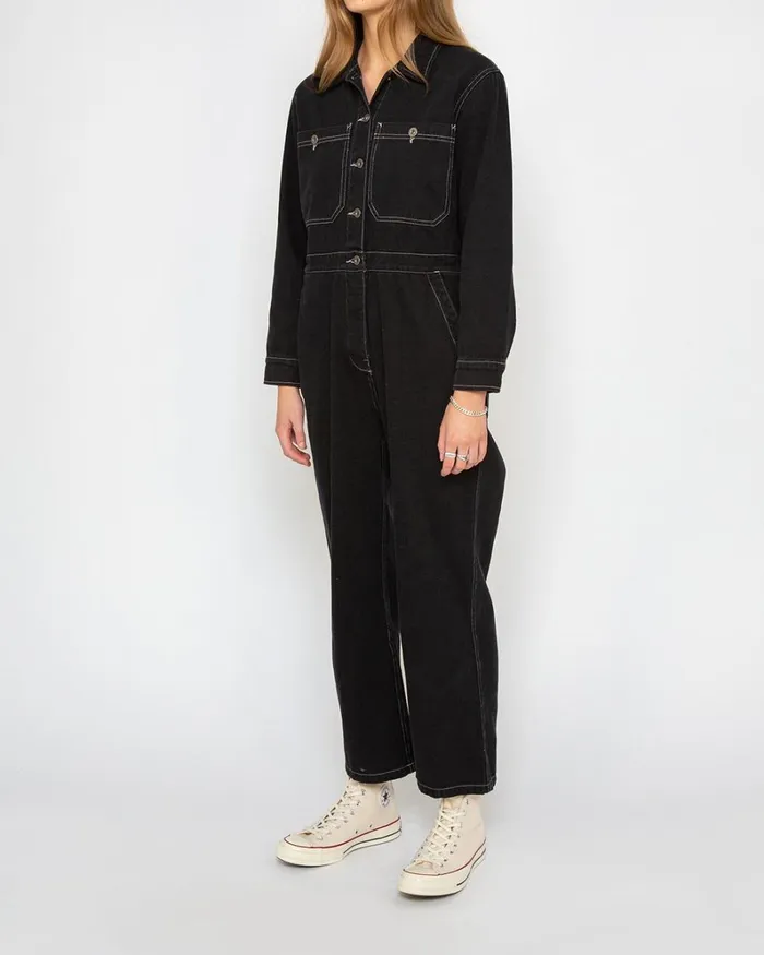 Women Metro Coverall 8211 Black Deus Ex Machina Dresses Women Metro Coverall 8211 Black Deus Ex Machina Dresses