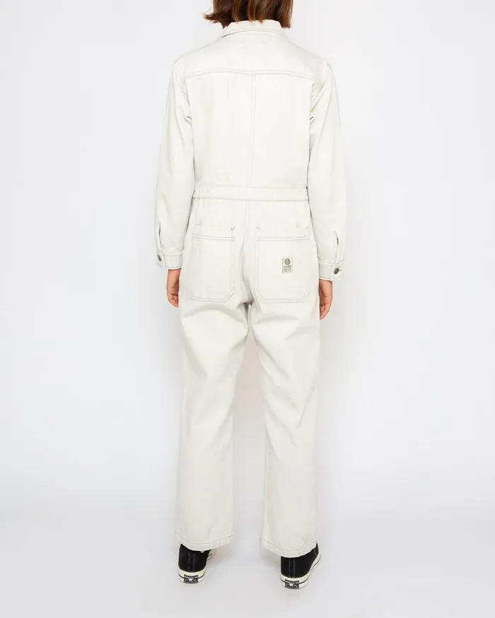 Women Metro Coverall 8211 Bleached White Deus Ex Machina Dresses Women Metro Coverall 8211 Bleached White Deus Ex Machina Dresses