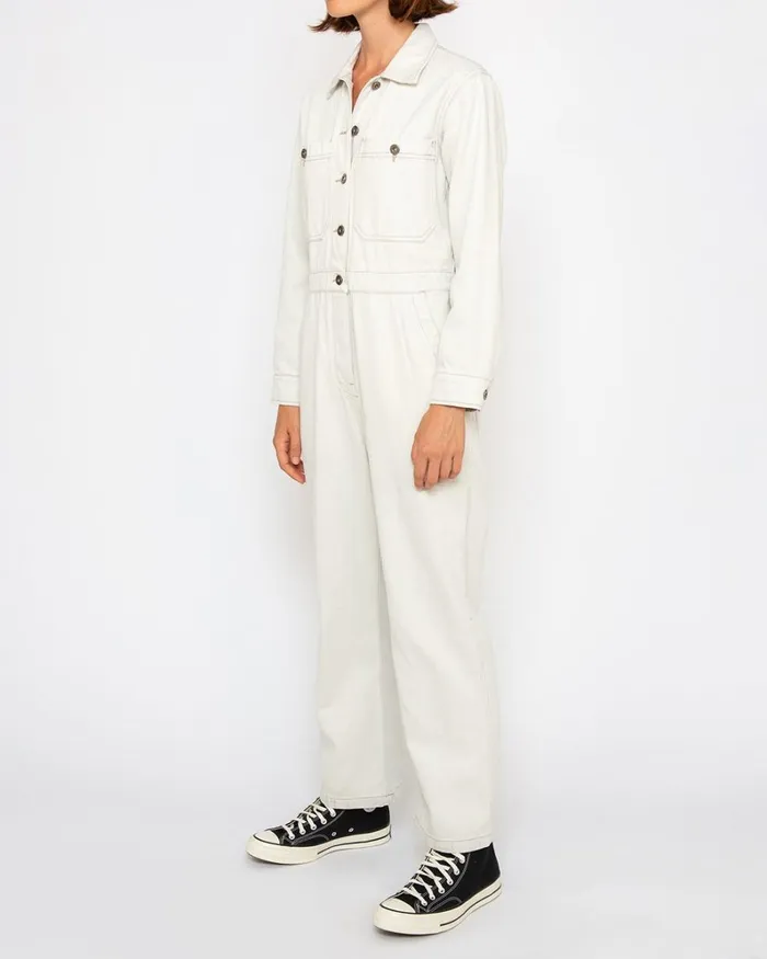 Women Metro Coverall 8211 Bleached White Deus Ex Machina Dresses Women Metro Coverall 8211 Bleached White Deus Ex Machina Dresses