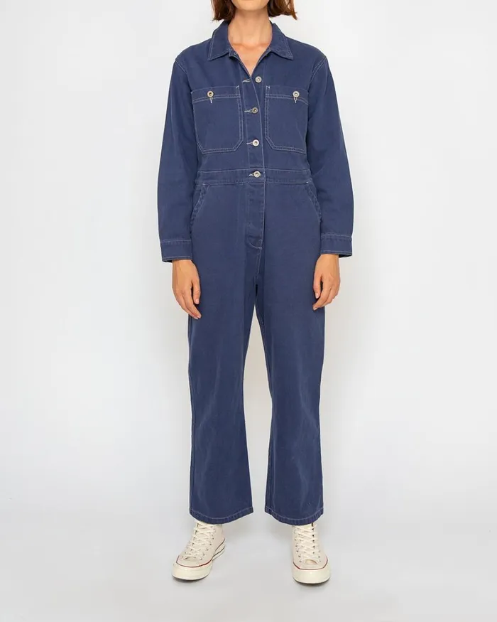 Women Metro Coverall 8211 Indigo Deus Ex Machina Dresses
