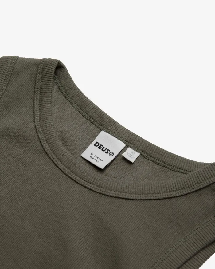 Women Military Tank 8211 Clover Green Deus Ex Machina Tees Women Military Tank 8211 Clover Green Deus Ex Machina Tees