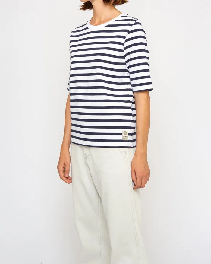Women Minnie Stripe Tee 8211 NavyWhite Deus Ex Machina Tees Women Minnie Stripe Tee 8211 NavyWhite Deus Ex Machina Tees