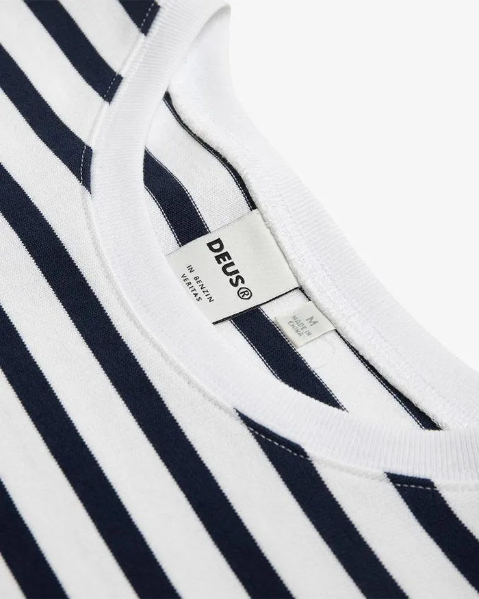 Women Minnie Stripe Tee 8211 NavyWhite Deus Ex Machina Tees Women Minnie Stripe Tee 8211 NavyWhite Deus Ex Machina Tees