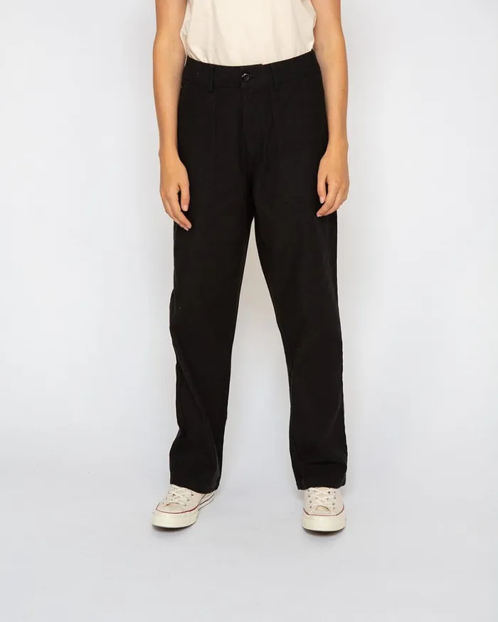 Women Mona Fatigue Pant 8211 Black Deus Ex Machina Pants