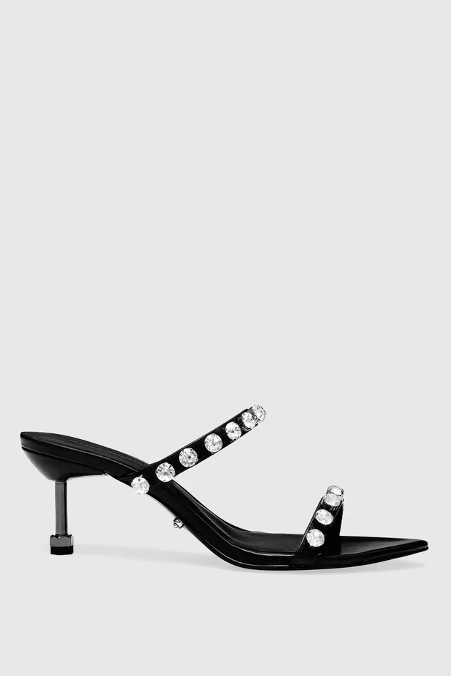 Women Mules Rebecca Minkoff Juliana Crystal Mule Black