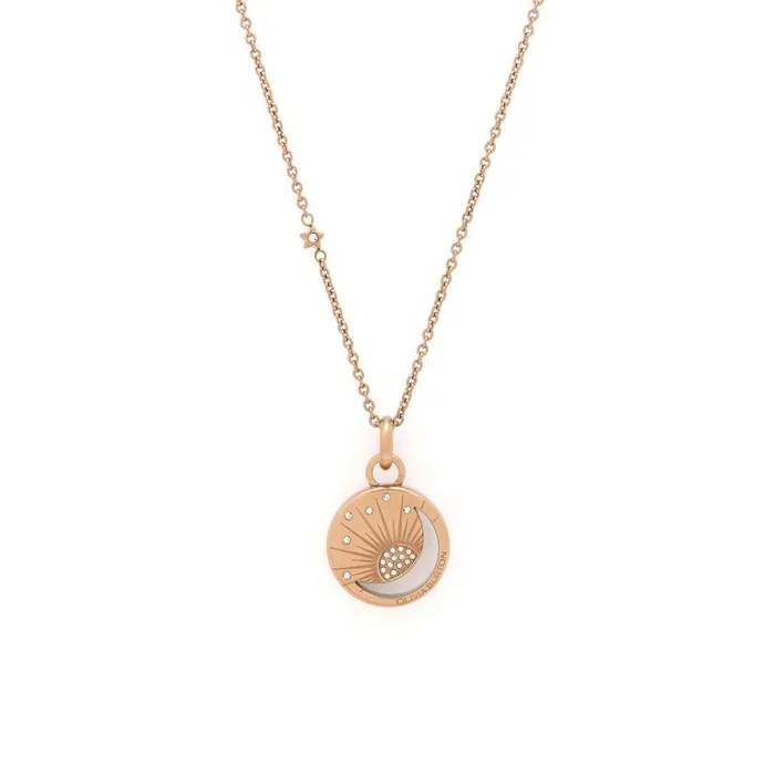 Women Necklaces Olivia Burton Celestial Sun Rose Gold Plated Pendant Necklace