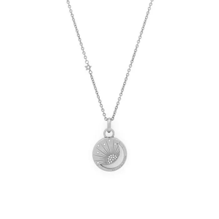 Women Necklaces Olivia Burton Celestial Sun Silver Tone Pendant Necklace