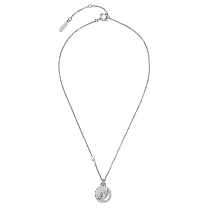 Women Necklaces Olivia Burton Celestial Sun Silver Tone Pendant Necklace
