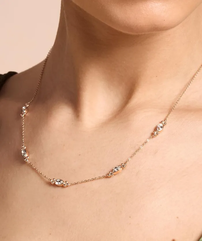 Women Necklaces Olivia Burton Dainty Rose Gold Plated Necklace