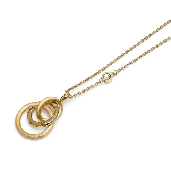 Women Necklaces Olivia Burton Encircle Gold Plated Pendant Necklace