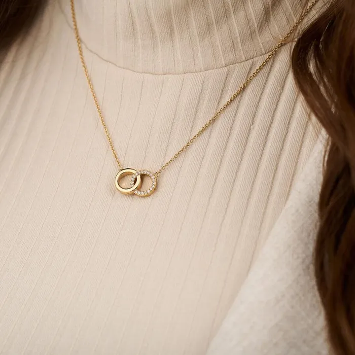 Women Necklaces Olivia Burton Gold Interlink Necklace