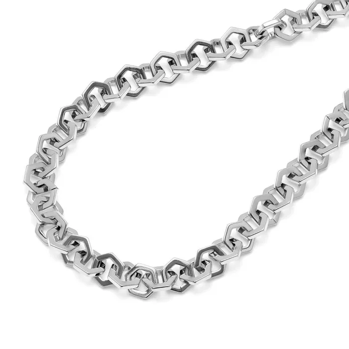 Women Necklaces Olivia Burton Honeycomb Silver Link Necklace