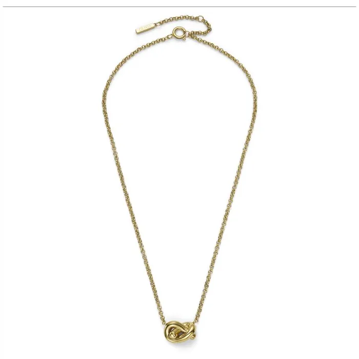 Women Necklaces Olivia Burton Lovers Knot Gold Plated Necklace