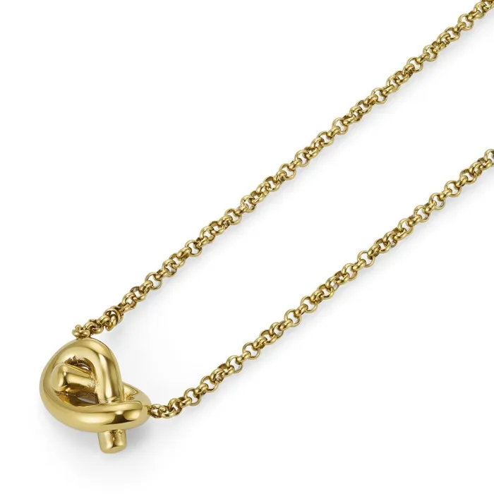 Women Necklaces Olivia Burton Lovers Knot Gold Plated Necklace