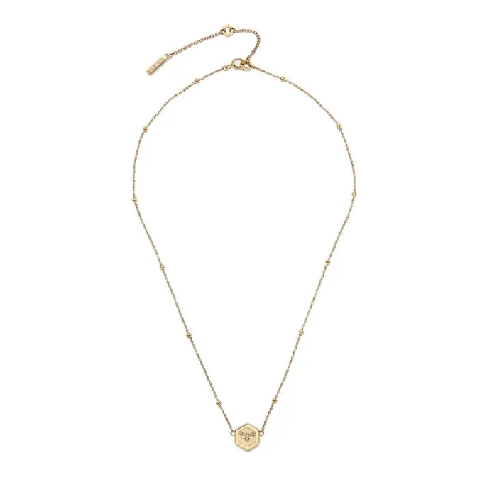 Women Necklaces Olivia Burton Minima Bee Gold Pendant Necklace
