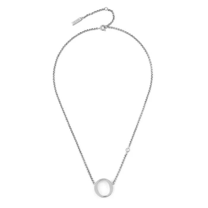 Women Necklaces Olivia Burton O Silver Pendant Necklace