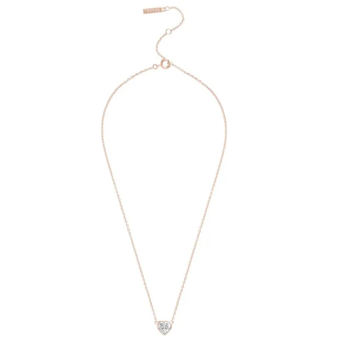 Women Necklaces Olivia Burton Rose Gold Heart Necklace