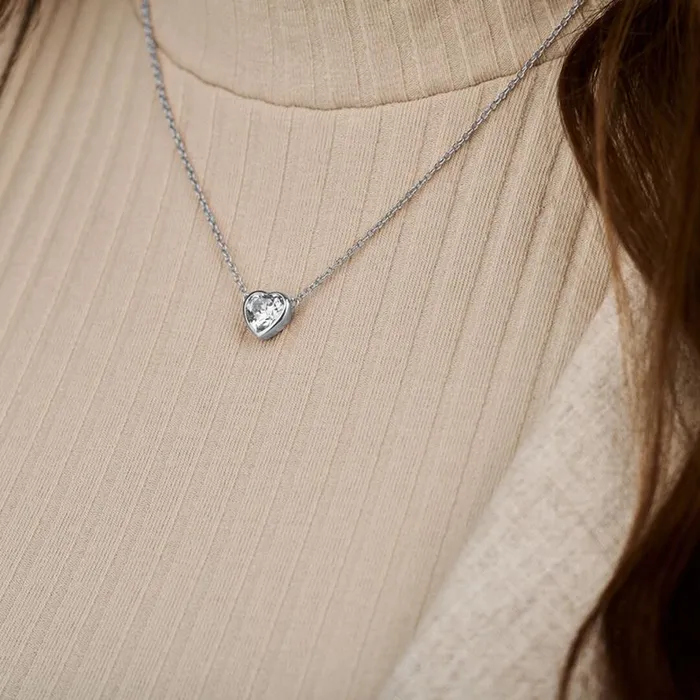 Women Necklaces Olivia Burton Silver Heart Necklace