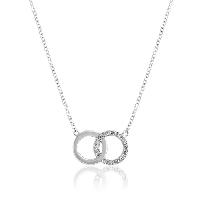 Women Necklaces Olivia Burton Silver Interlink Necklace