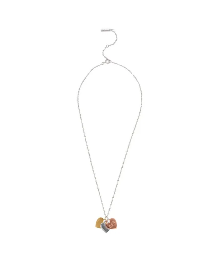 Women Necklaces Olivia Burton Tri Tone Heart Necklace