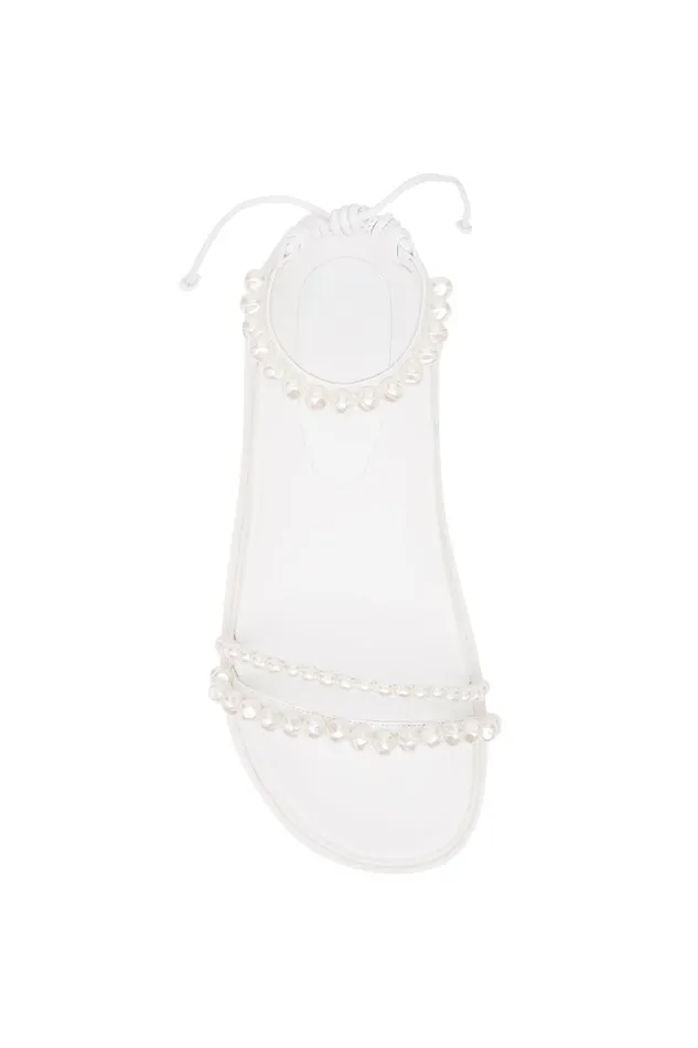 Women Neo Pearl Platform Sandal White Aje Shoes