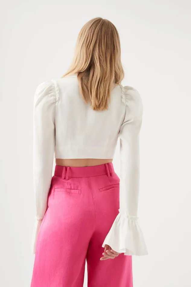 Women Nicole Twist Top Ivory Aje Tops