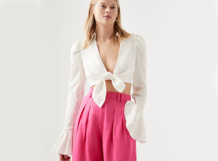 Women Nicole Twist Top Ivory Aje Tops