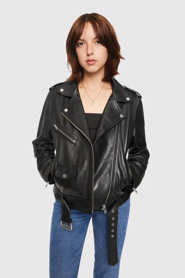 Women Outerwear Rebecca Minkoff Jett Moto Black