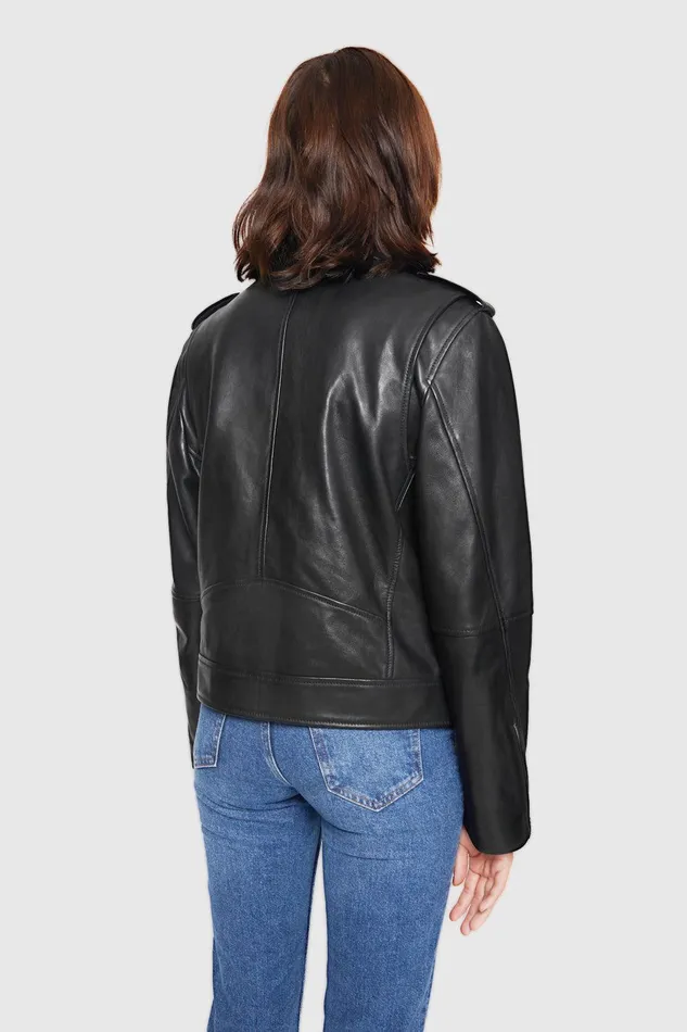 Women Outerwear Rebecca Minkoff Jett Moto Black Women Outerwear Rebecca Minkoff Jett Moto Black