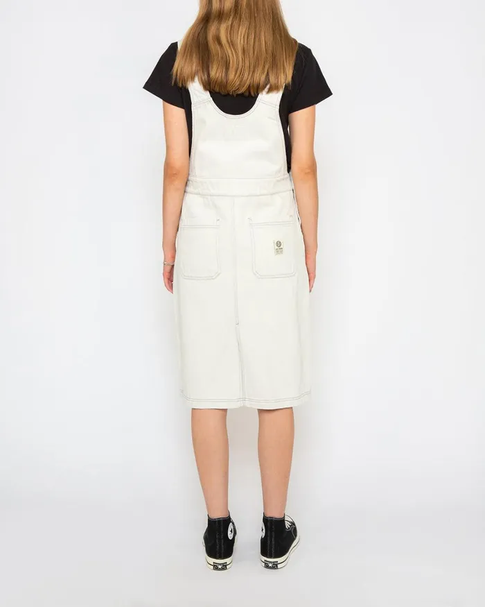 Women Overall Dress 8211 Bleached White Deus Ex Machina Dresses Women Overall Dress 8211 Bleached White Deus Ex Machina Dresses