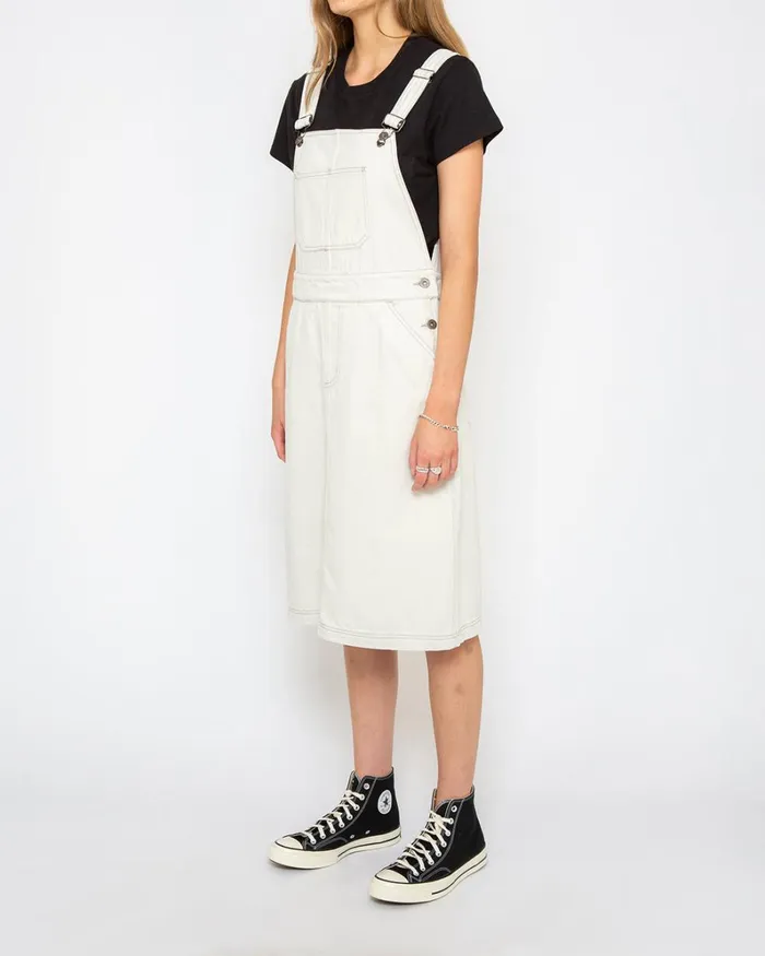 Women Overall Dress 8211 Bleached White Deus Ex Machina Dresses Women Overall Dress 8211 Bleached White Deus Ex Machina Dresses