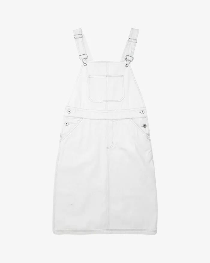 Women Overall Dress 8211 Bleached White Deus Ex Machina Dresses Women Overall Dress 8211 Bleached White Deus Ex Machina Dresses