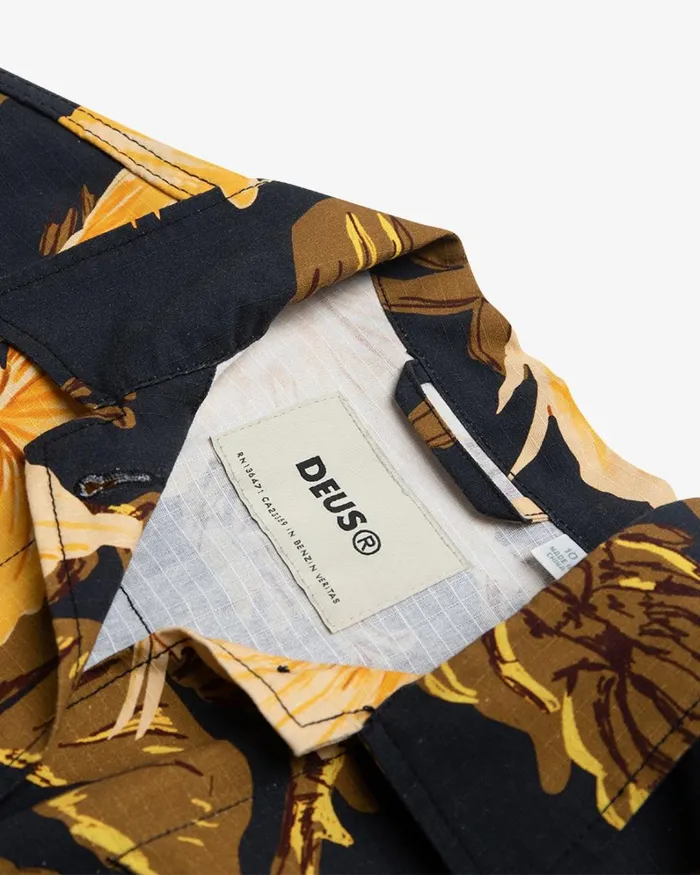 Women Panama Shirt 8211 Black Multi Deus Ex Machina Shirts Women Panama Shirt 8211 Black Multi Deus Ex Machina Shirts