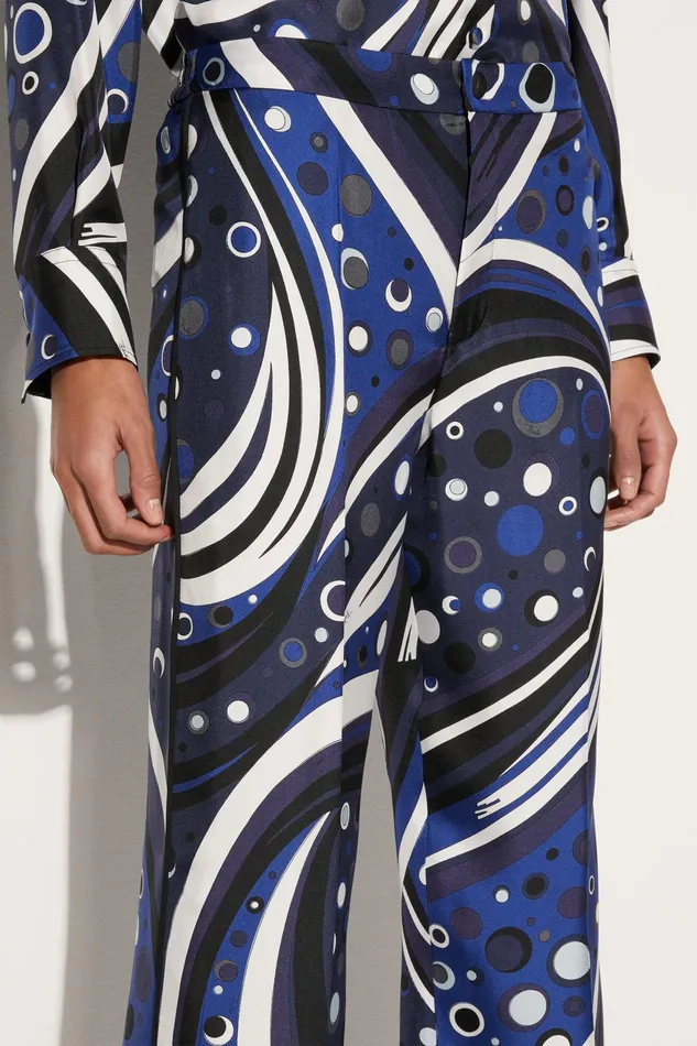 Women Pants And Shorts PUCCI FontanePrint SilkTwill Trousers