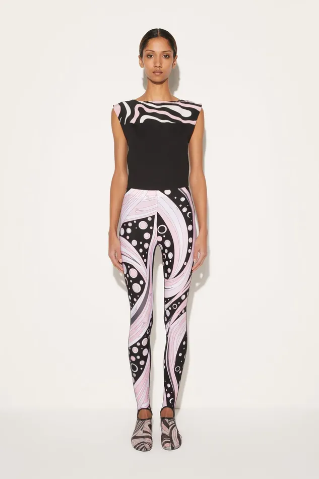 Women Pants And Shorts PUCCI FontanePrint Stirrup Leggings