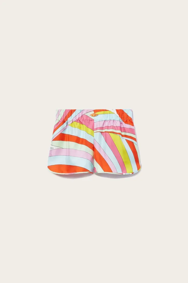 Women Pants And Shorts PUCCI IridePrint SilkTwill Shorts