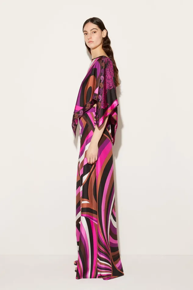 Women Pants And Shorts PUCCI IridePrint SilkTwill Trousers