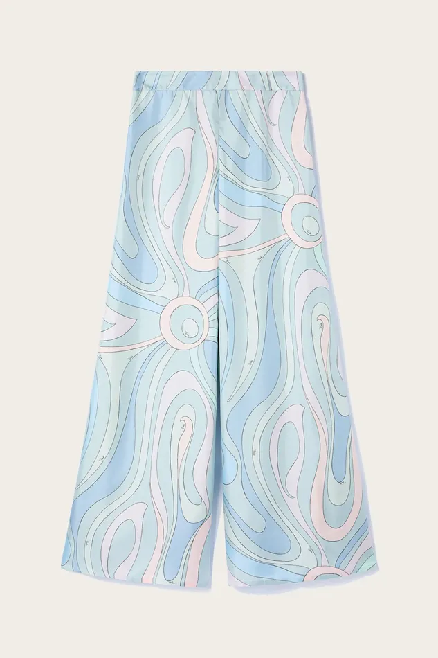 Women Pants And Shorts PUCCI MarmoPrint SilkTwill Trousers
